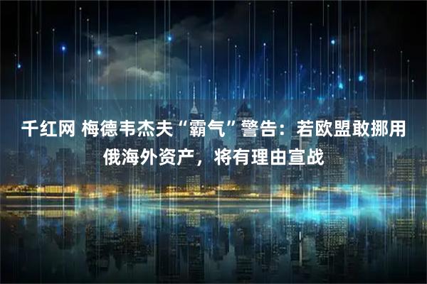 千红网 梅德韦杰夫“霸气”警告：若欧盟敢挪用俄海外资产，将有理由宣战